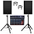 Kit 2 Caixas Ativas 15 K1 2000w Ksr Bluetooth + Mesa 12 canais + Tripe + cabos - Imagem 1