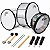 Kit Fanfarra Escolar Luen 3 instrumentos completo com acessórios - Imagem 1
