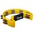 Pandeiro Luen Meia Lua 22cm ABS Amarelo 40070AM - Imagem 1