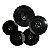 Kit Completo Pratos 14 16 18 20 + Bag Krest Harpy Color Preto - Imagem 3