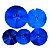 Kit Completo Pratos 14 16 18 20 + Bag Krest Harpy Color Azul - Imagem 3