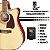 Violão Folk Eagle Ch889 NT Natural Elétrico Aço - Imagem 6