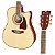 Violão Folk Eagle Ch889 NT Natural Elétrico Aço - Imagem 4