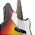 Baixo Tonante Jazzmine Sunset sunburst 4 cordas short scale Jazz Bass reduzido - Imagem 8