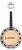 Banjo Rozini RJ11 Color Eletrificado Passivo Branco - Imagem 1