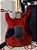 Guitarra Squier OBEY Graphic Ed Limitada Indonésia Seymour Tarraxa Trava Usada - Imagem 3