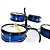 Bateria Criança Infantil Rock Baby Azul Completo + Chimbal - Imagem 4