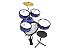 Bateria Criança Infantil Rock Baby Am Cor azul - Imagem 1