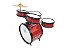 Bateria Criança Infantil Rock Baby Am Cor vermelho - Imagem 3