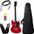 Kit Guitarra SG Epiphone Ve special Ebony Vermelho + capa Bag - Imagem 1