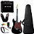 Kit Guitarra Giannini G100 Preto Vinho Cubo Borne Afinador - Imagem 1