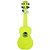 Ukulele Ghost verde neon transparente Soprano Akahai capa - Imagem 2