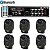 Kit Som Ambiente Borne Rc7000 Usb Fm + 6 Elips LL audio 4" - Imagem 1