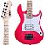 Kit Guitarra Infantil Phx Isth 1/2 Rosa Caixa Cubo Sheldon - Imagem 3