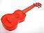 Ukulele Ghost Akahai transparente vermelho Soprano afinador bag palhetas - Imagem 6