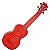 Ukulele Ghost Akahai transparente vermelho Soprano afinador bag palhetas - Imagem 5