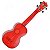 Ukulele Ghost transparente Vermelho Akahai Soprano + capa - Imagem 4