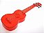 Ukulele Ghost transparente Vermelho Akahai Soprano + capa - Imagem 6