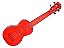 Ukulele Ghost transparente Vermelho Akahai Soprano + capa - Imagem 3