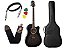 Kit Violão Giannini Gf1d Tbk Translucido Black Preto Capa - Imagem 1