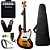 Baixo Phx Jb 4 Jazz Bass 4 Cordas Sunburst Caixa Sheldon - Imagem 1