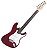 Guitarra Giannini Strato 3 Singles G100 Vermelho Branco Bag - Imagem 3