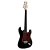 Guitarra Giannini Strato 3 Singles G100 Preto e Vinho - Imagem 1