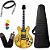 Kit Guitarra PHX Semi Acústica AC1 Natural Capa Bag Correia - Imagem 1