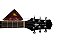 Violao PHX Anatomico Folk Tigrado AH-T4  J. White Cor Preto - Imagem 7