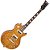 Guitarra Vintage Les Paul V100afd Paradise Amber Regulada - Imagem 2