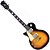 Guitarra Canhota Les Paul Strinberg Lps230 Sunburst Capa Bag - Imagem 1