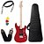 Kit Guitarra Strinberg Sgs180 Vermelho Strato Humbucker Capa Bag - Imagem 1