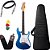 Kit Guitarra Tagima Tg520 Azul Metálico Capa Bag Alça - Imagem 1