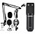 Kit Estúdio KSR Pro Km980 Microfone Condensador pedestal Shock pop filter - Imagem 1