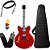 Kit Guitarra PHX Semi Acústica AC1 Vermelho Capa - Imagem 1