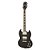 Guitarra Epiphone Sg Muse Jet Black Metallic preto regulado - Imagem 1