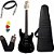 Guitarra Michael GM237N Metallic Black Strato Power Bag - Imagem 1