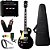 Kit Guitarra Canhoto Strinberg Lps230 Preto Bk Cubo Borne - Imagem 1