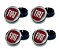 KIT 4PCS SUB CALOTA 49.6MM FIAT PUNTO VERMELHO ORIG - Imagem 1