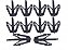 Kit 10Pcs Grampo Parachoque 4Runner/Hilux/Rav4 - Imagem 1