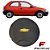 CALOTA CENTRO RODA CORSA WIND PRETA EMBLEMA DOURADO ARO 13 - Imagem 1