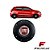 CALOTA CENTRO RODA EUROVAN FIAT PRETO FOSCO COM EMBLEMA VERMELHO GARRA BAIXA - Imagem 1