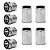 KIT TAMPA VALVULA PNEU G2 COM LOGO NISSAN CORES METAL - Imagem 3