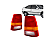 LANTERNA TRASEIRA DO KADETT 1989/1998 TRICOLOR - Imagem 1