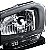 FAROL GOL G7 16/ FOCO SIMPLES CROMADO - Imagem 2