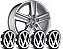 KIT 4PCS SUB CALOTA 51MM VW GOL G5 C/EMBLEMA - Imagem 1