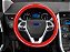 CAPA DE VOLANTE VERMELHA COM CROMADO - Imagem 1