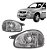 FAROL DO CORSA/WAGON/PICK-UP 2000 A 2002 CARCACA PRETA/CROMADO - Imagem 1
