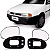 LENTE ESPELHO RETROVISOR GOL BOLA 1995 A 1999 COM BASE BLAWER - Imagem 1
