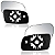 LENTE ESPELHO RETROVISOR FOX 2003 A 2009 COM BASE BLAWER - Imagem 2